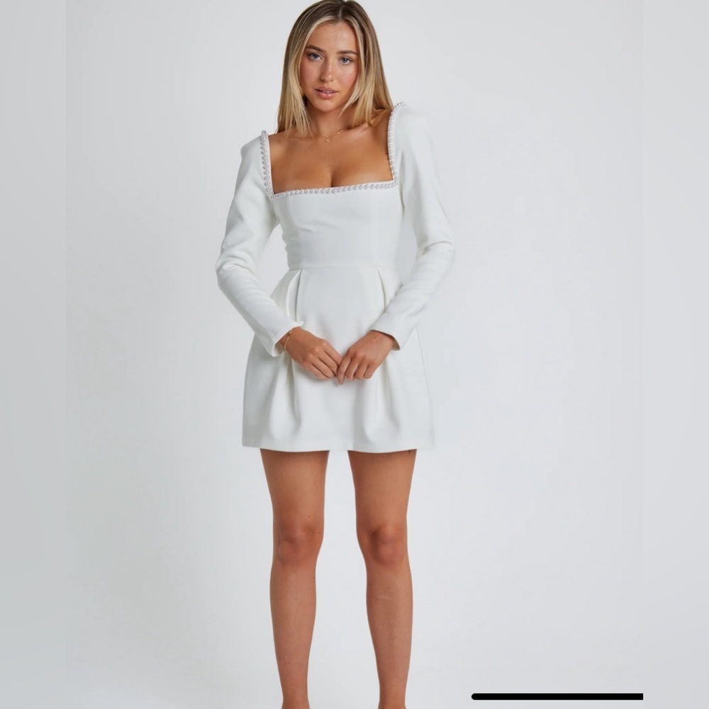 The Ultimate Muse Pearl Dress | White